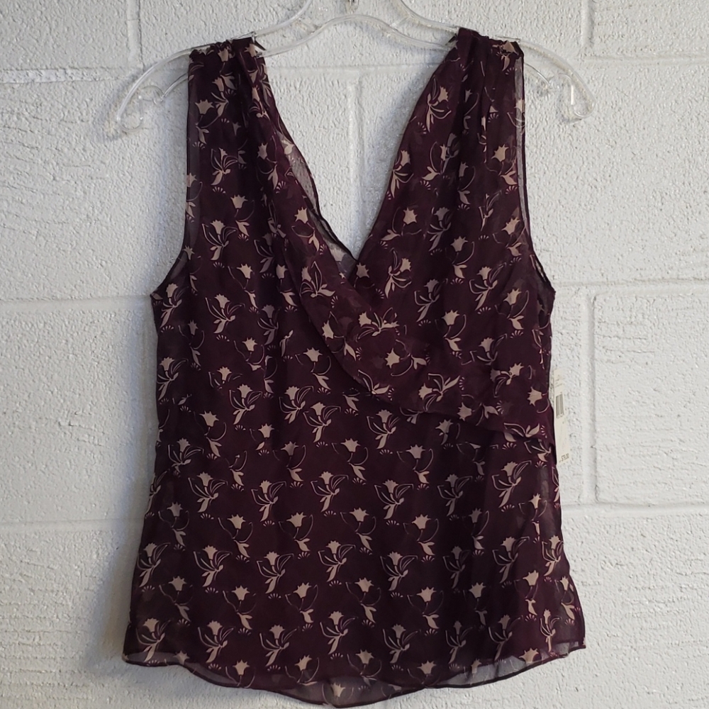 Dkny silk tank top size 8 NWT